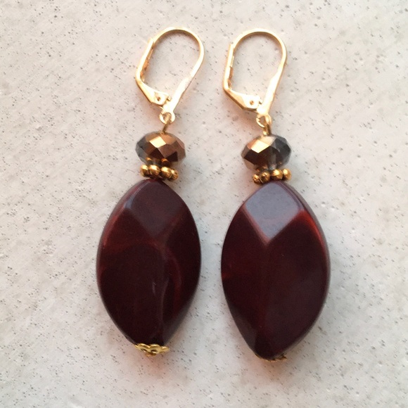 Acrylic With A Bling Earrings - Picture 1 of 2
